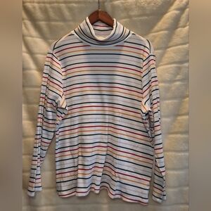 Old Navy Multi  Stripe Ribbed Turtleneck 3X